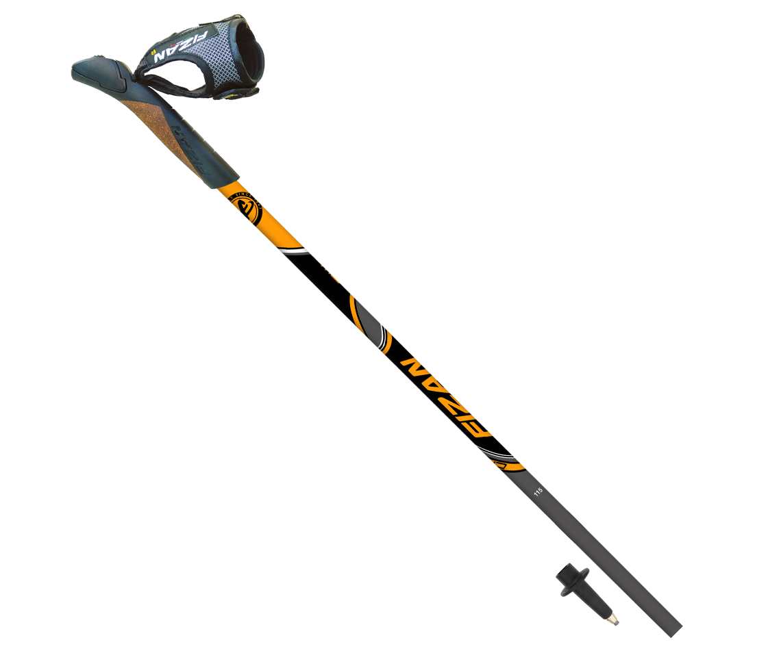 Fizan nordic walking hole NW Carbon runner Barva: Oranžová, Velikost: 130 cm