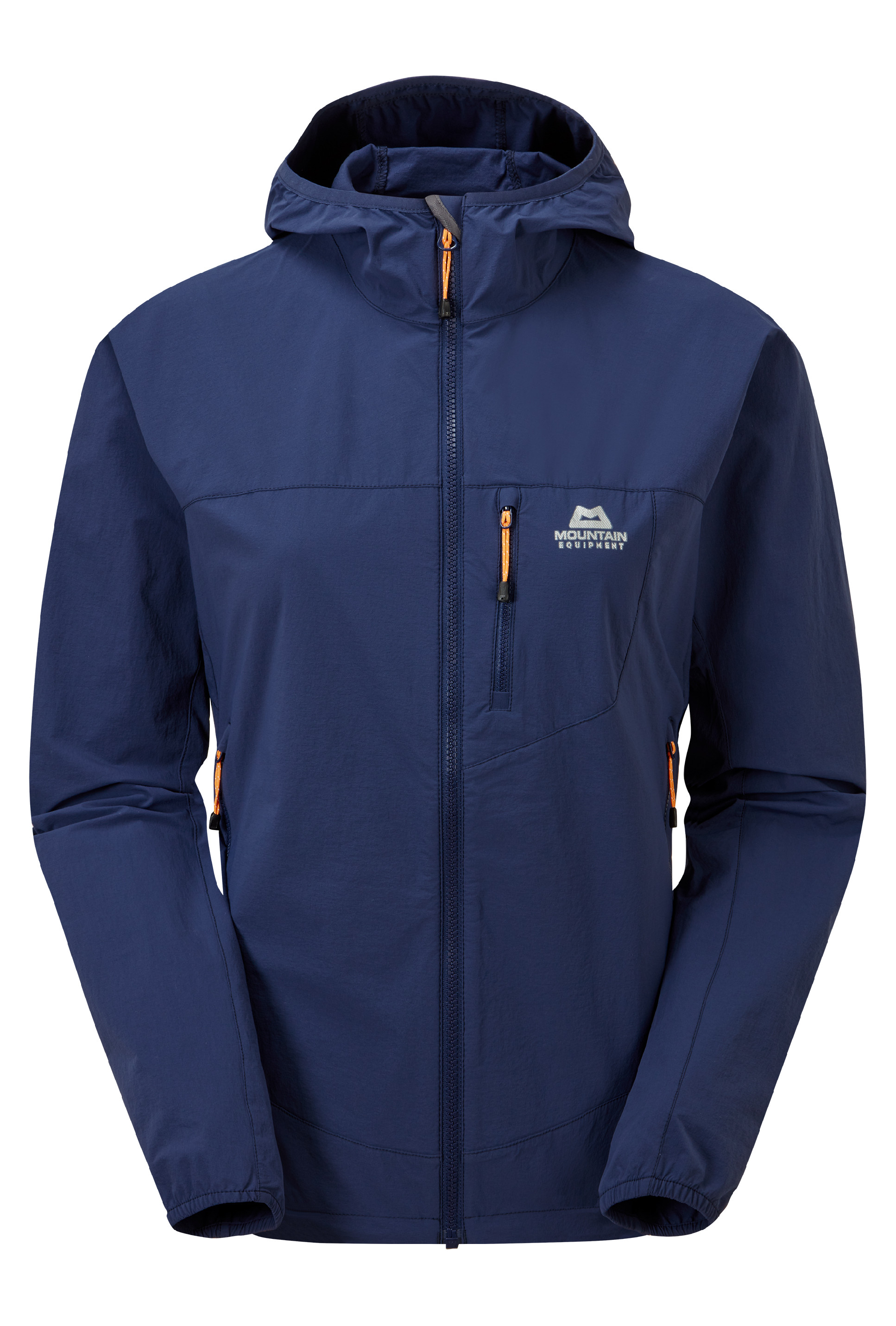 Mountain Equipment dámská softshellová bunda Echo Hooded Wmns Jacket Barva: Medieval Blue, Velikost: 8/XS