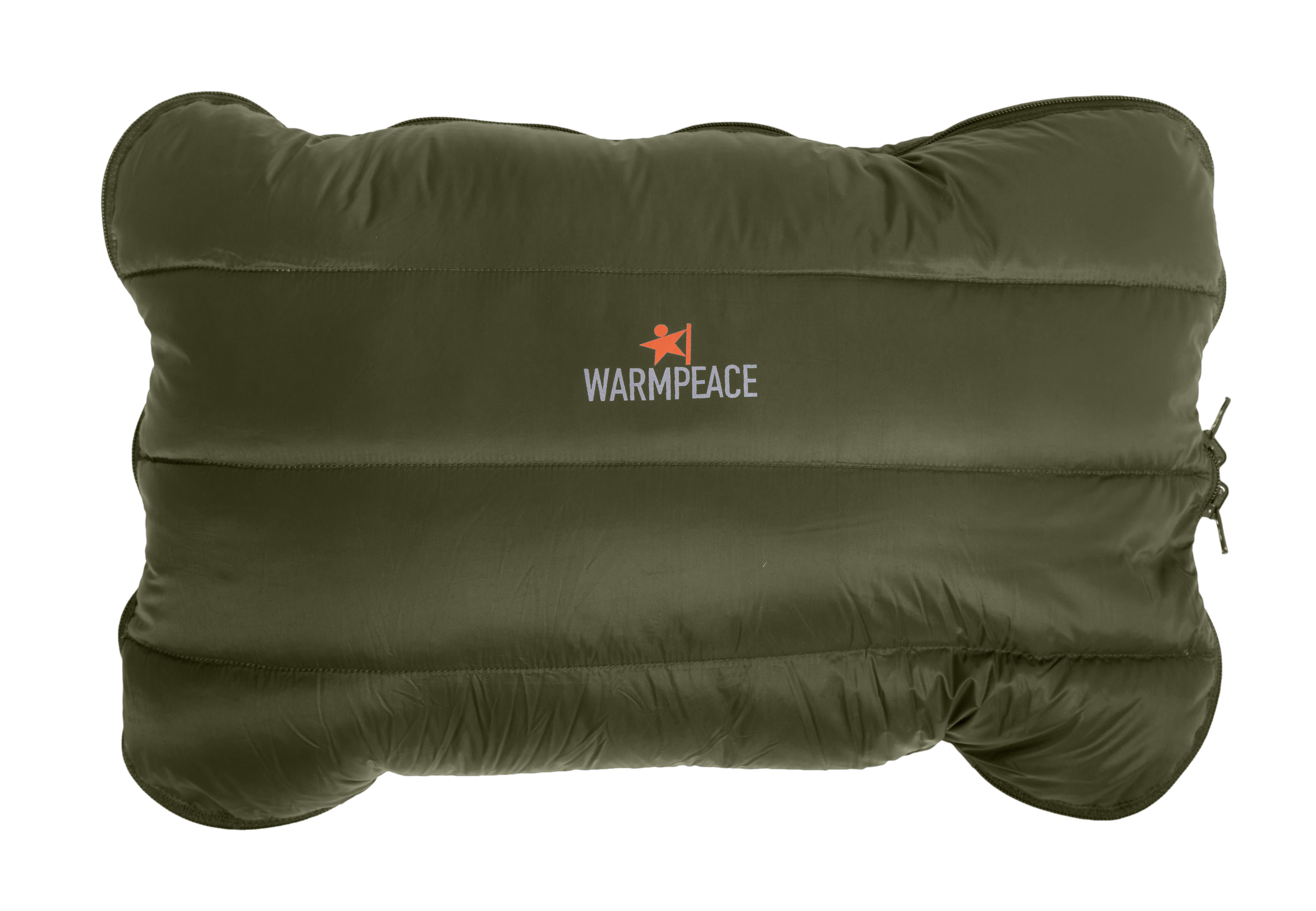 Warmpeace péřový polštářek Down Pillow Zip Barva: olive