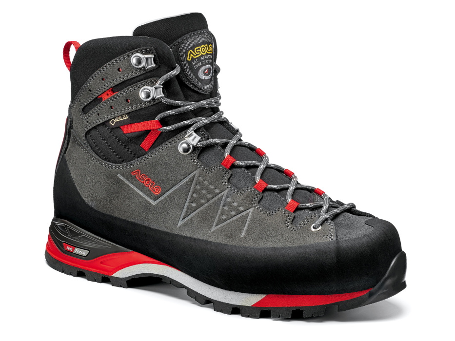 Asolo pánské boty Traverse GV MM - graphite/red Barva: graphite/red, Velikost: UK 7,5