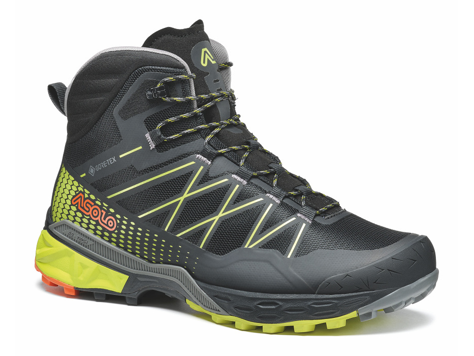 Asolo pánské boty Tahoe Mid GTX MM - black/safety yellow Barva: black/safety yellow, Velikost: UK 9