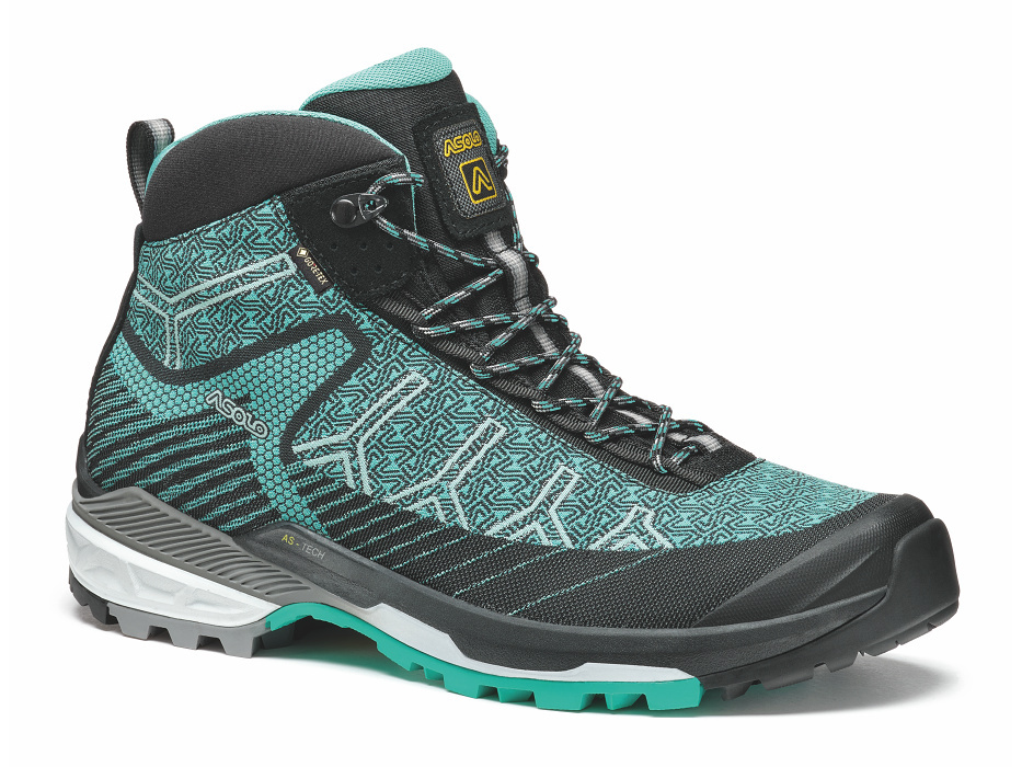 Asolo dámské boty Falcon EVO Jaquard GV ML - black/aqua green Barva: black/aqua green, Velikost: UK 7