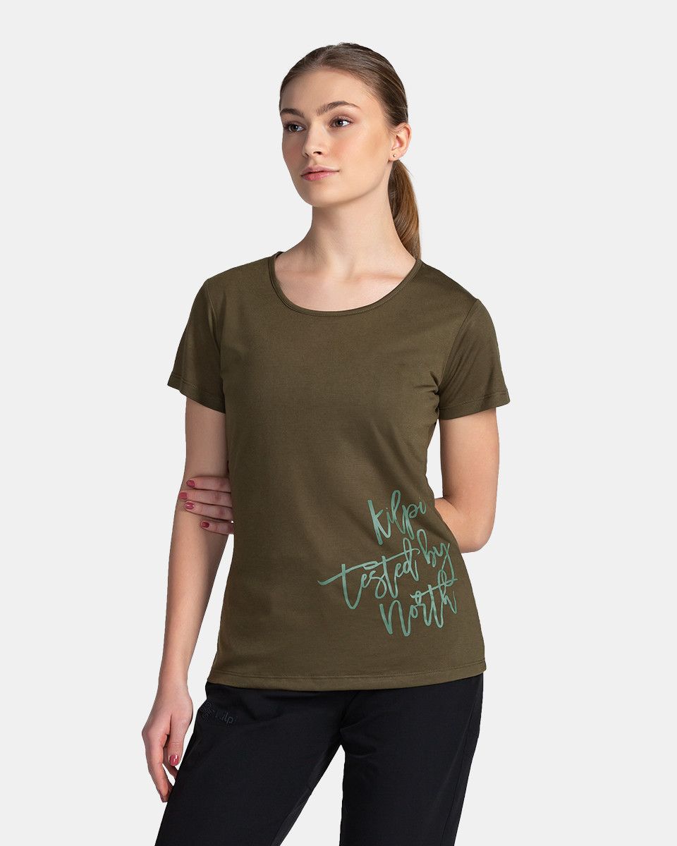 Kilpi dámské outdoorové triko Garove Barva: tmavě zelená, Velikost: 42