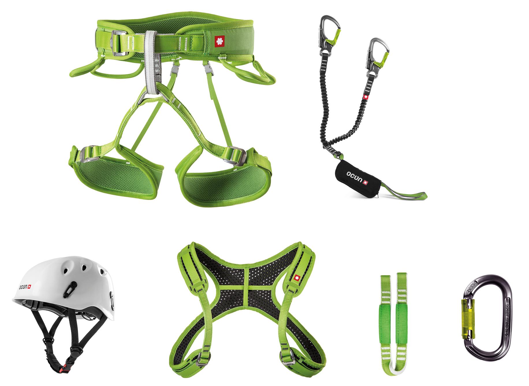 Ocún Ferratový set VIA FERRATA Twist + Chest Pail Set Velikost: XS - M