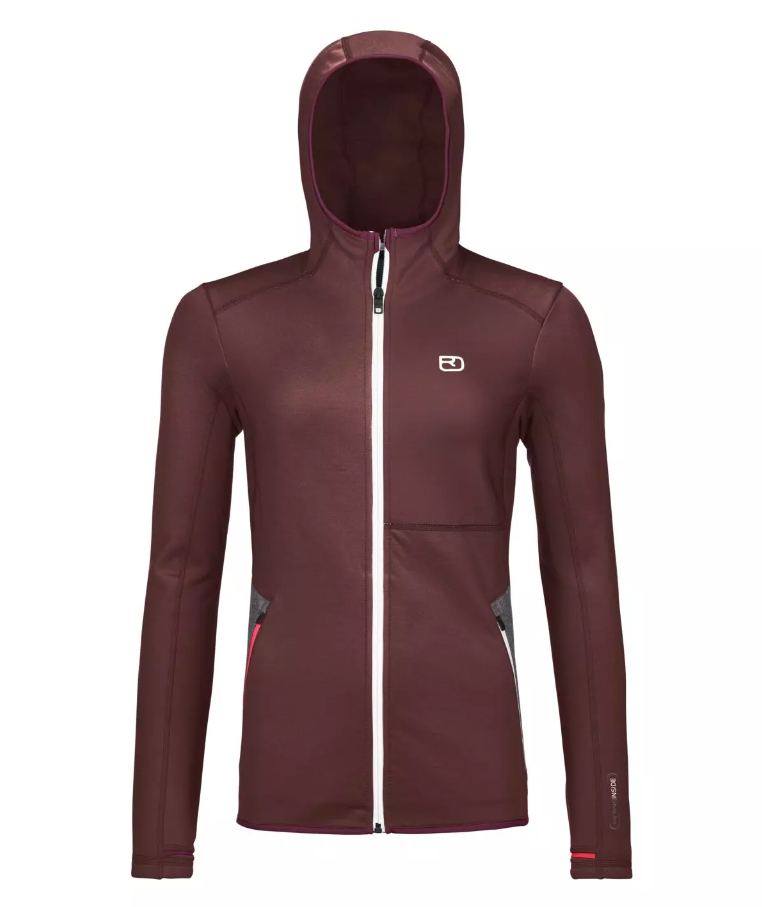 Ortovox dámská mikina Fleece Hoody W Barva: winetasting, Velikost: M