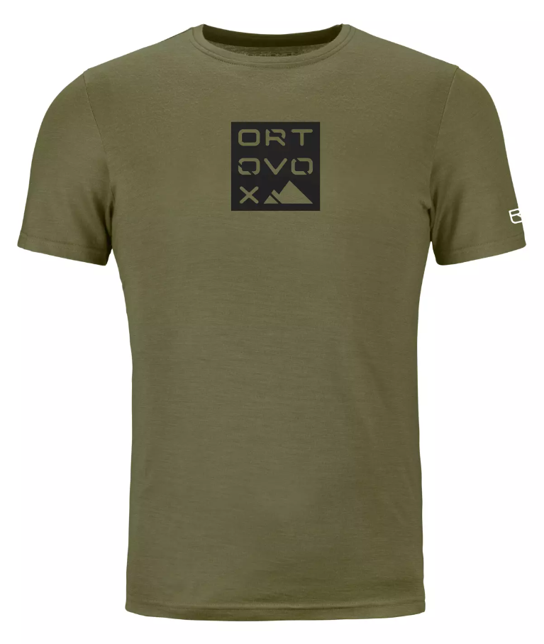 Ortovox 185 Merino Square T-shirt Men's Barva: wild herbs, Velikost: L