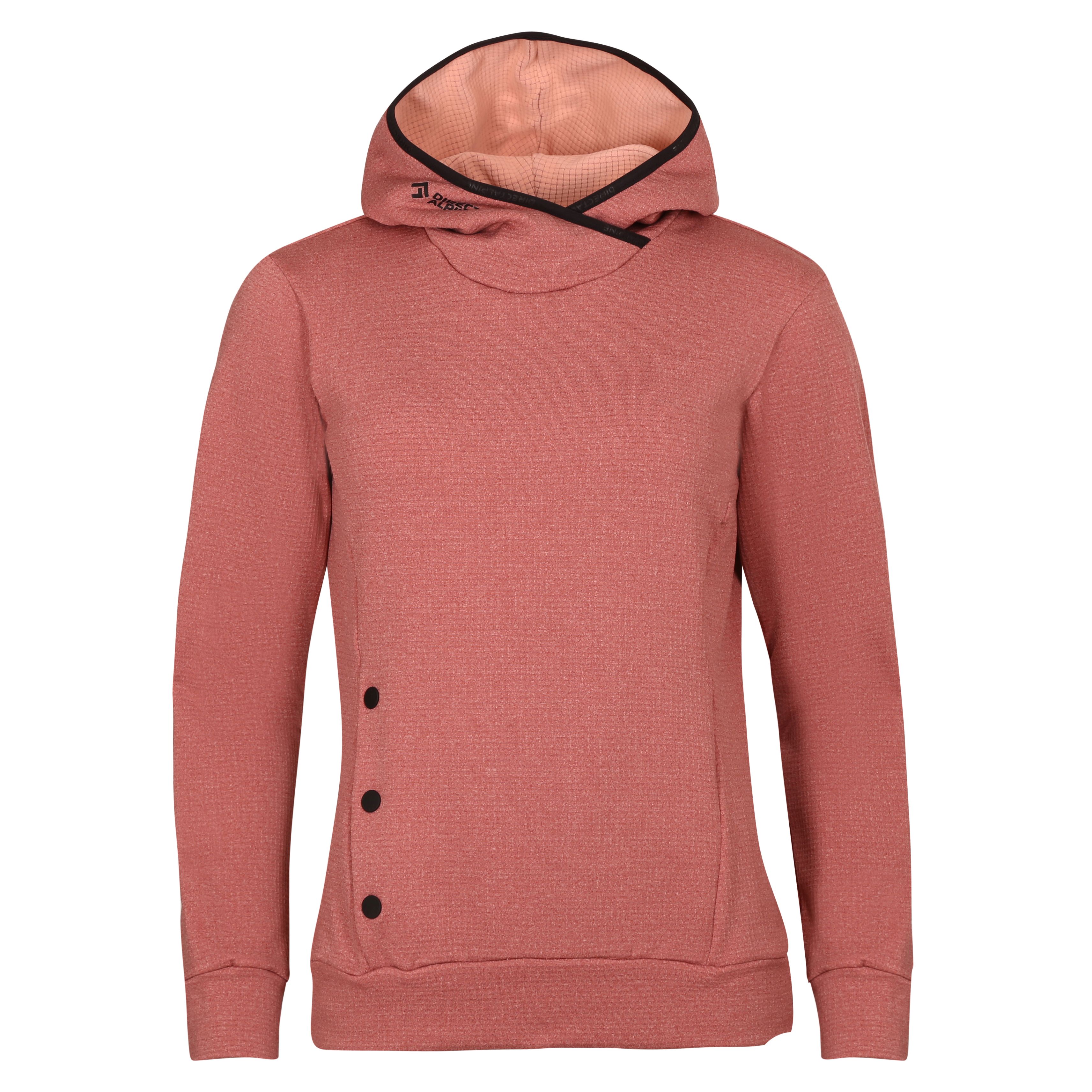 Direct Alpine Hoodie Tech Lady Barva: coral, Velikost: XS
