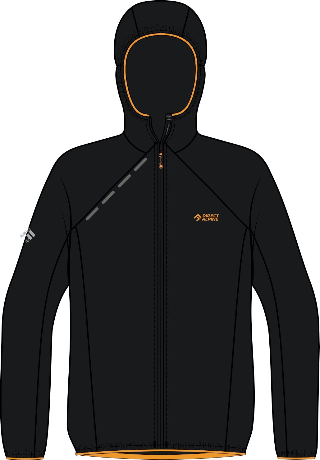 Direct Alpine Zero Barva: anthracite/mango, Velikost: M