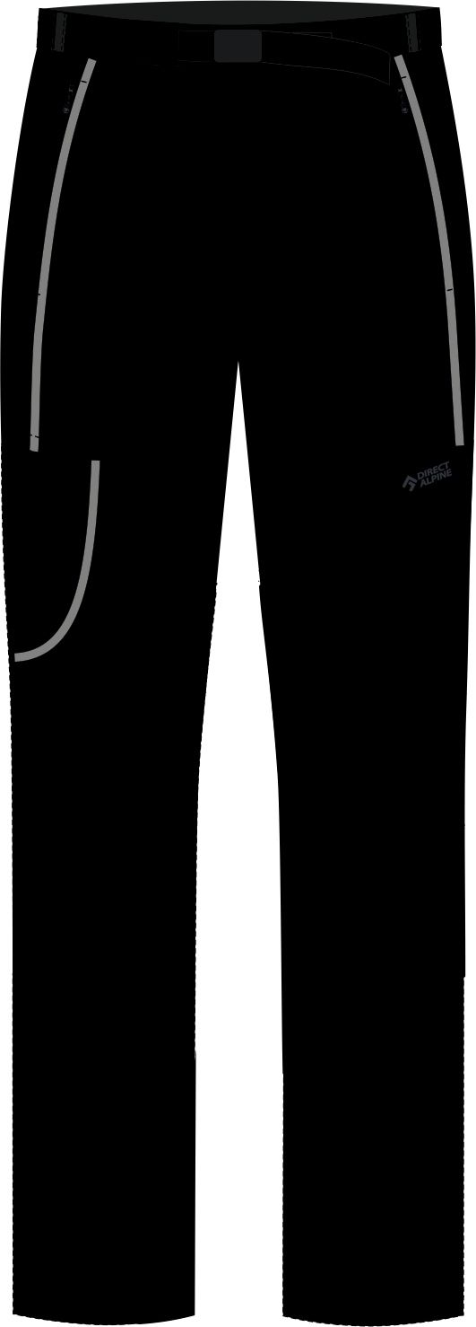 Direct Alpine Patrol - zkrácené Barva: black/black, Velikost: XXL-Short