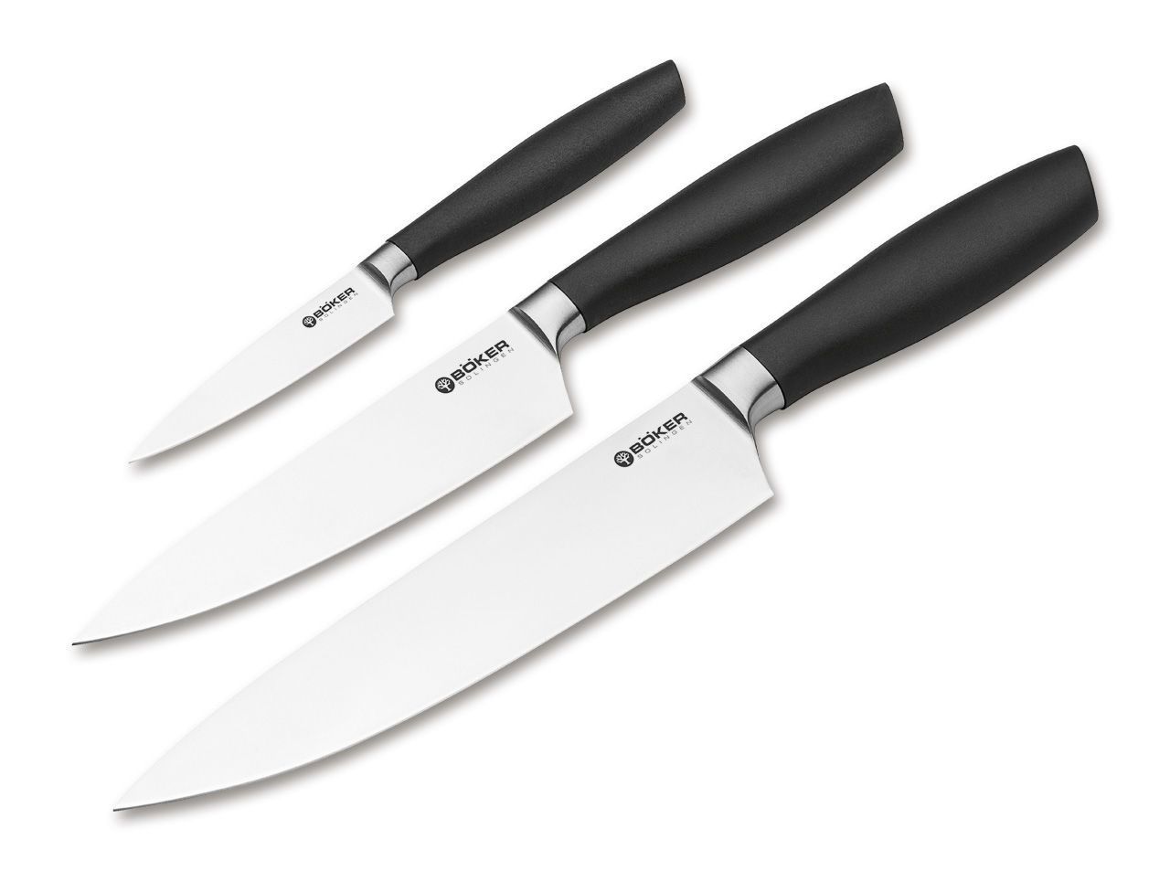 Böker Manufaktur Solingen Core Professional Knife Trio with Towel