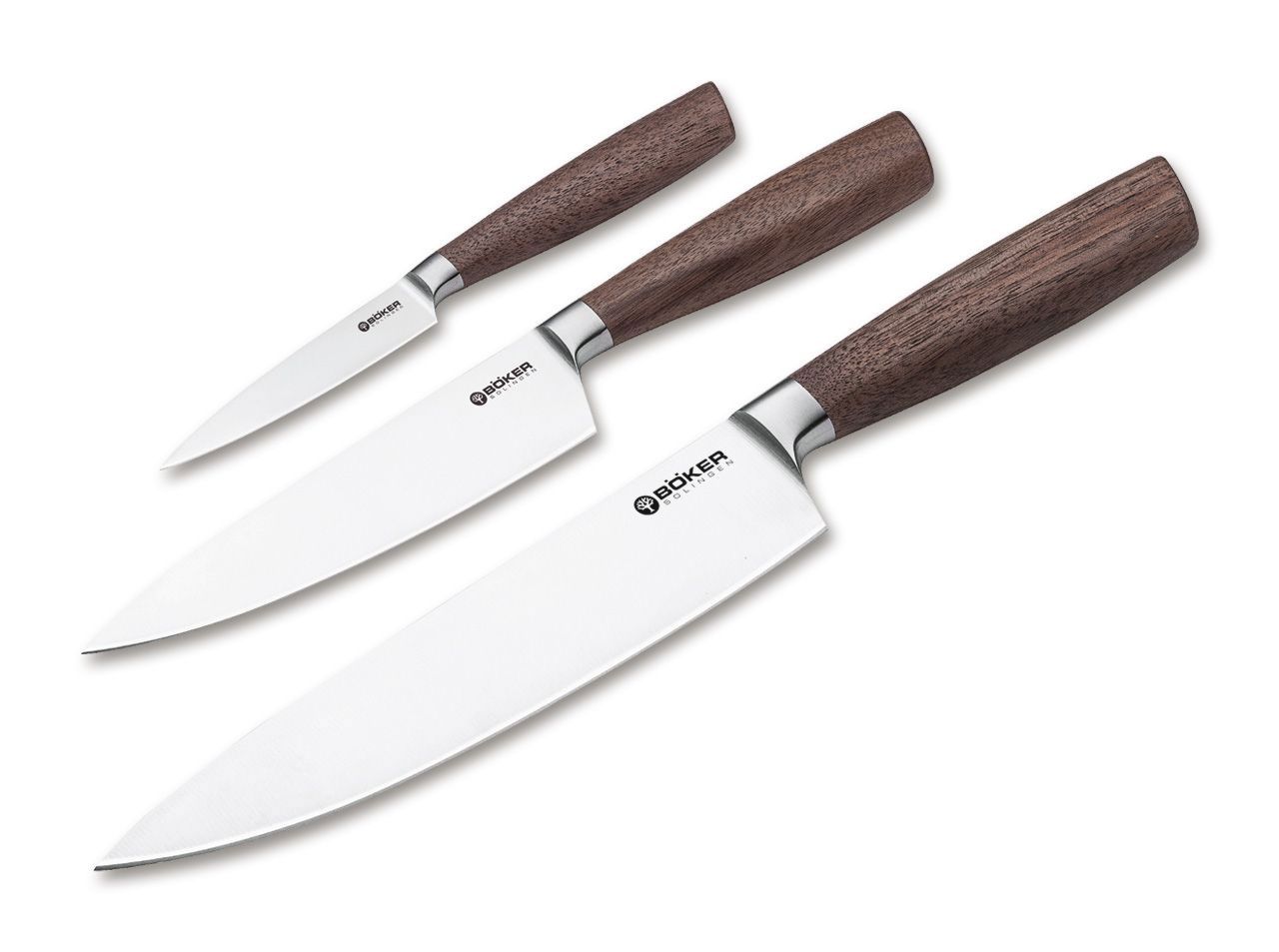 Böker Manufaktur Solingen Core Knife Trio with Towel