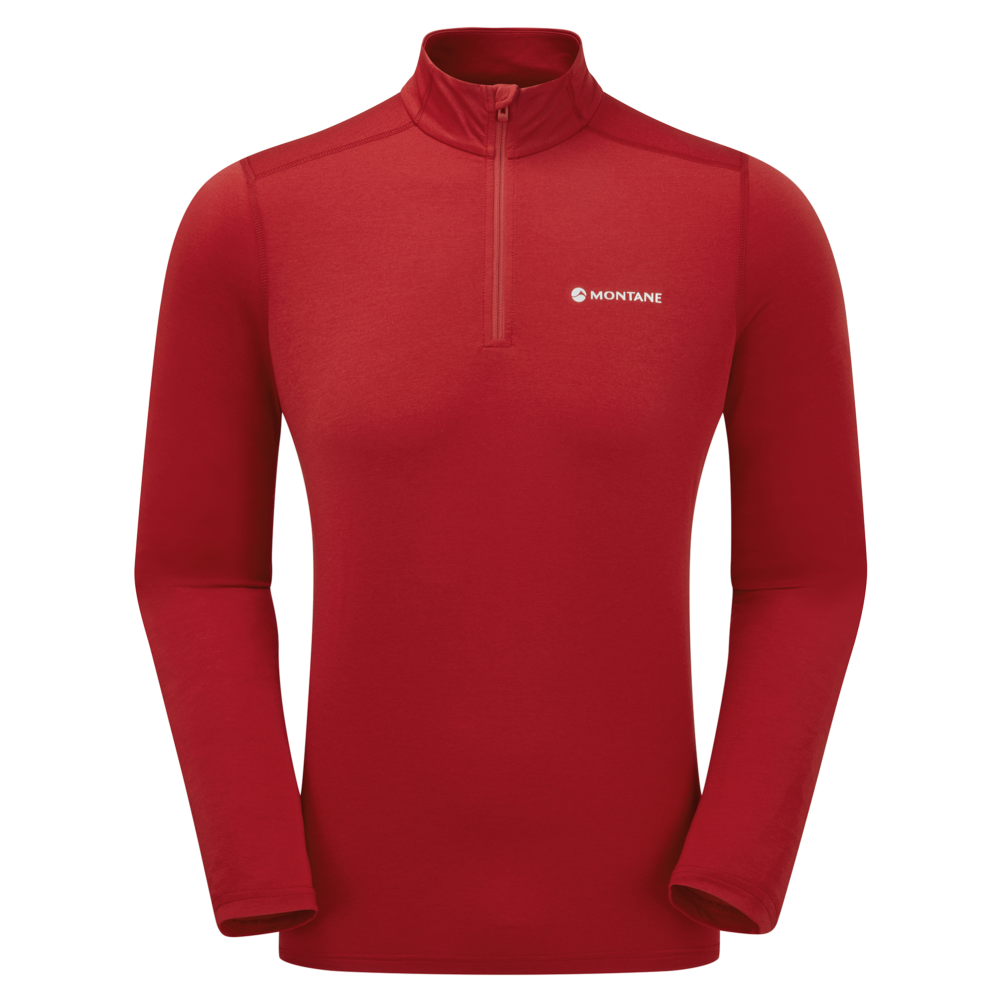 Montane pánské triko Dart Zip Neck Barva: acer red, Velikost: L