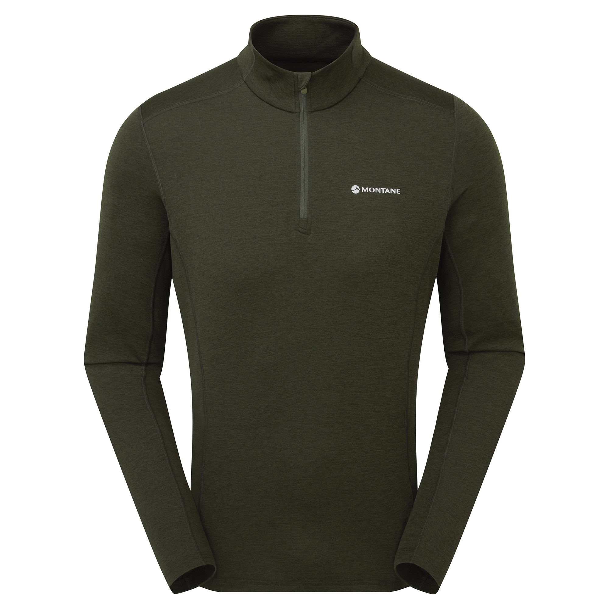 Montane pánské triko Dart Zip Neck Barva: Oak Green, Velikost: L