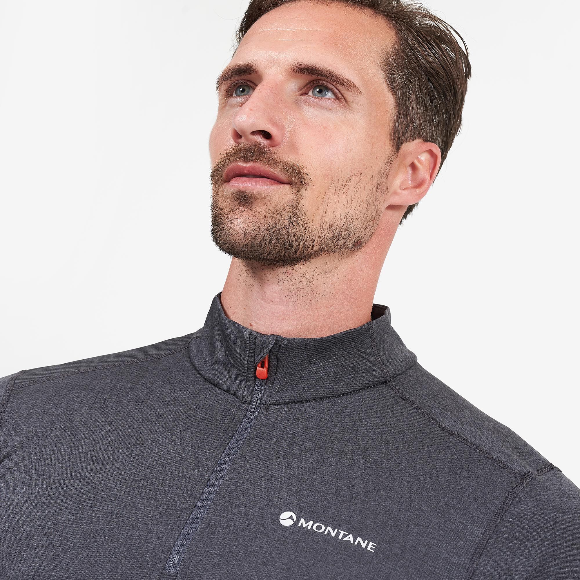 Montane pánské triko Dart Zip Neck Barva: black, Velikost: XL