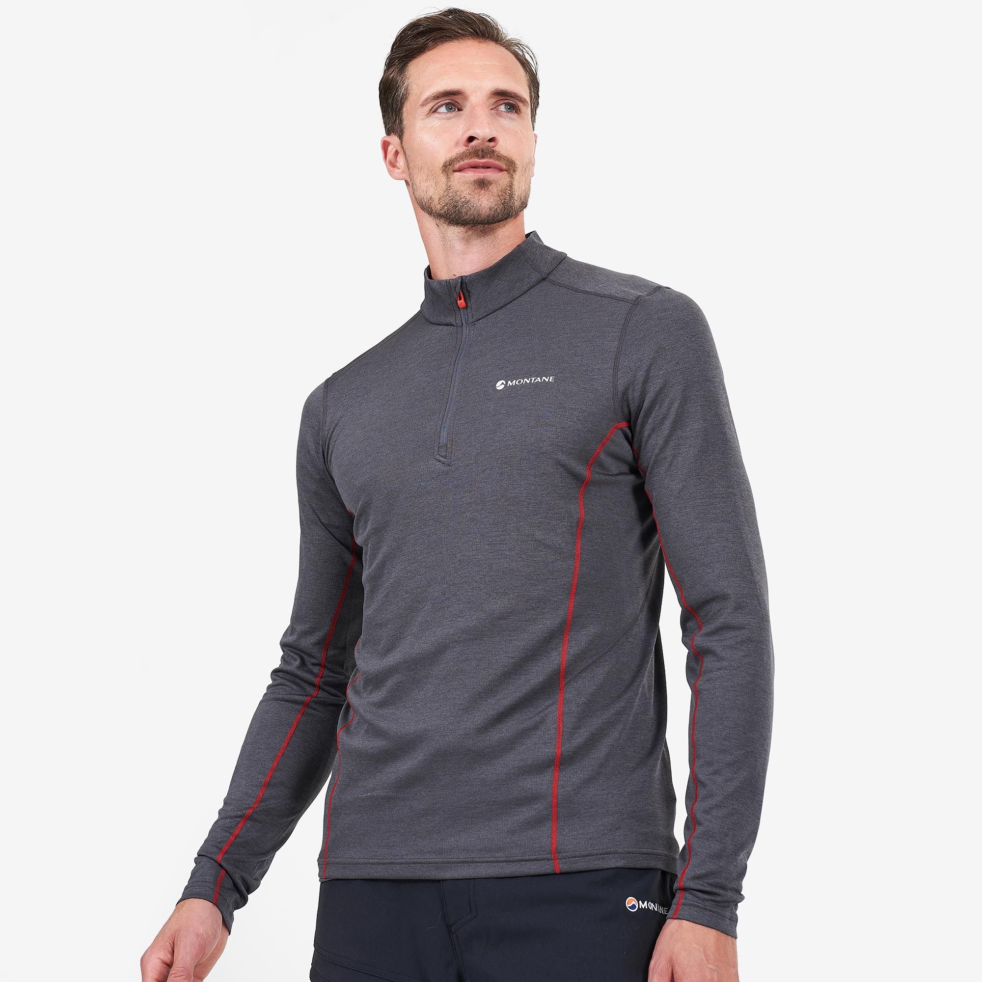 Montane pánské triko Dart Zip Neck Barva: Electric blue, Velikost: S