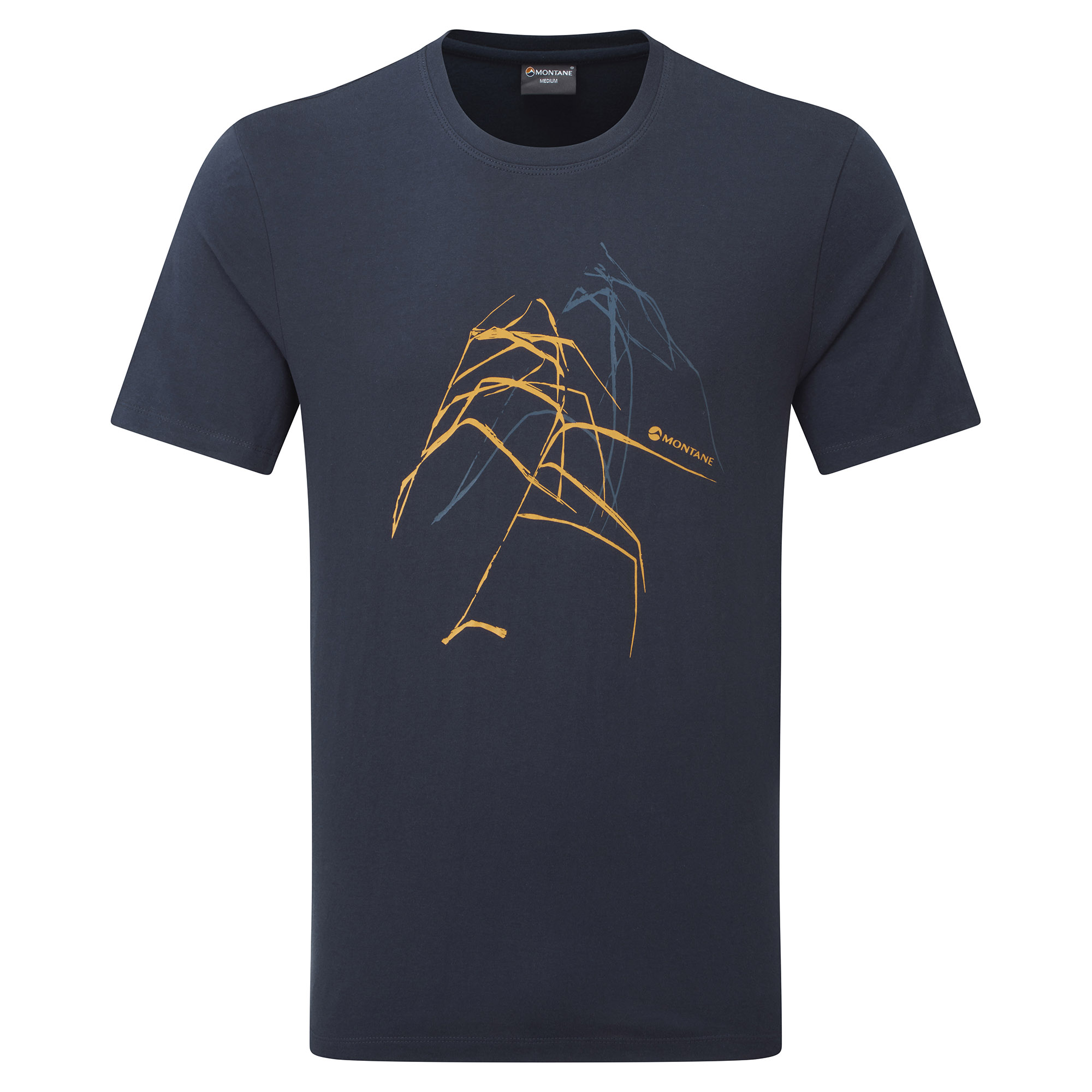 Montane pánské triko Abstract T-Shirt Barva: Eclipse Blue, Velikost: S