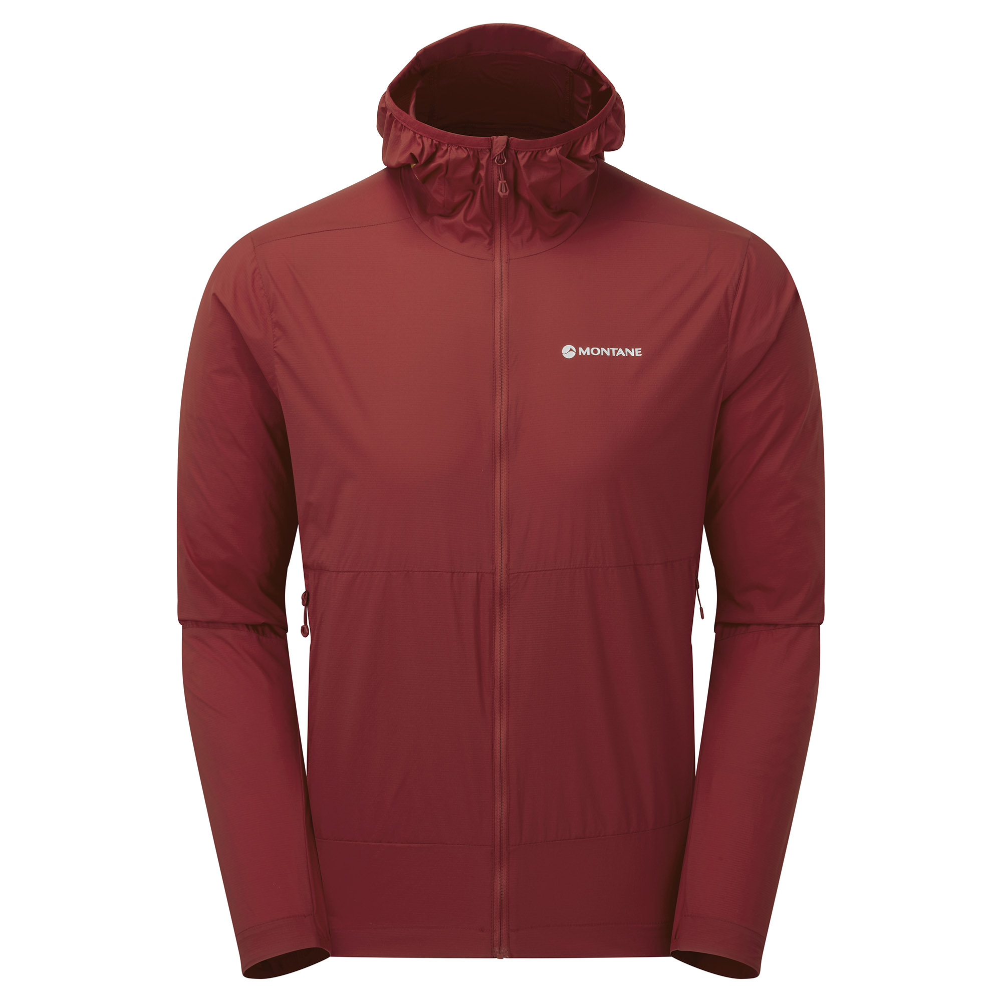 Montane pánská větruodolná bunda Featherlite Hoodie Barva: acer red, Velikost: L