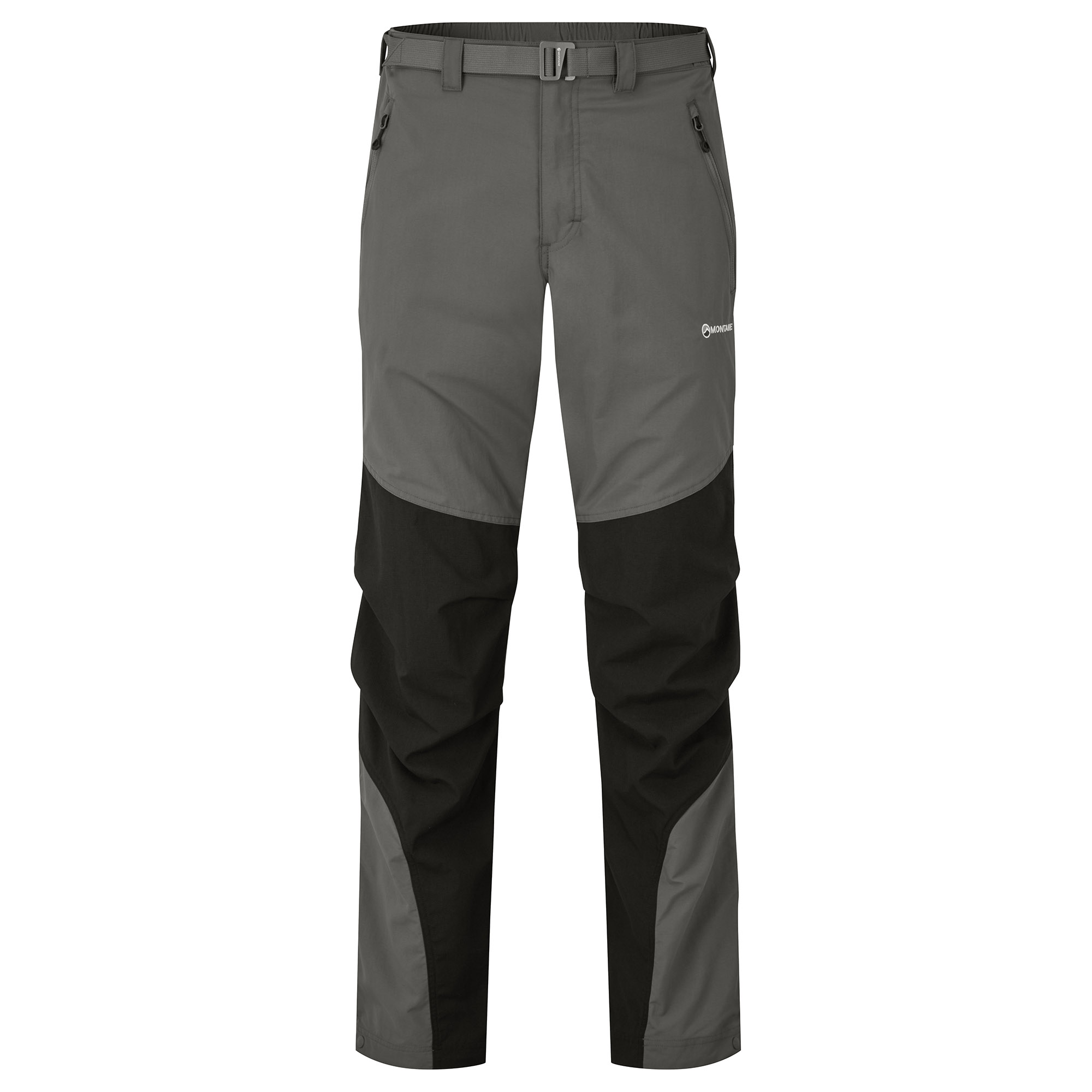 Montane pánské softshellové kalhoty Terra Pants - Prodloužené Nohavice Barva: graphite, Velikost: 30