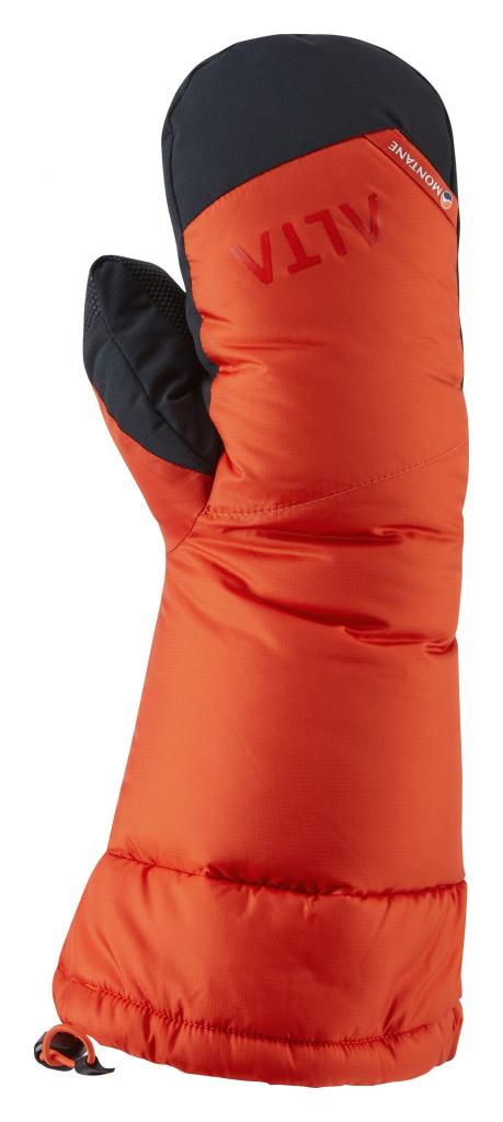 Montane Palcové rukavice Alpine 850 Down Mitt Barva: Firefly Orange, Velikost: L