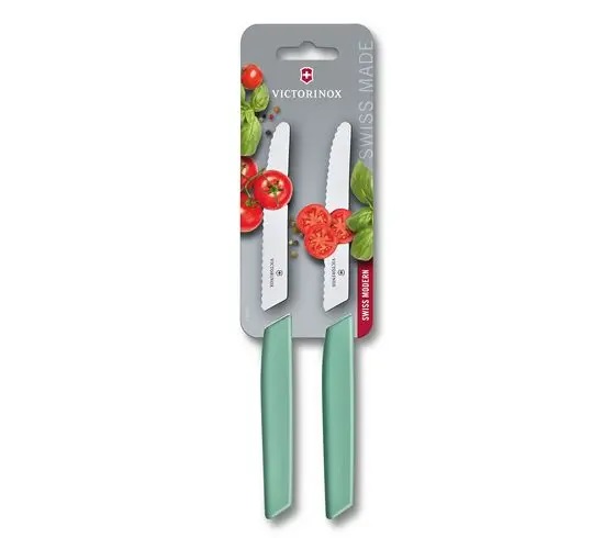 Victorinox Sada Swiss Modern (nože na rajčata), 2 ks., blister, zelená