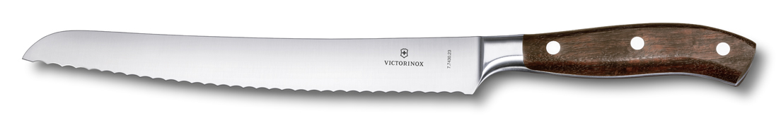 Victorinox Nůž Grand Maitre na pečivo, Forged, 23 cm, Wavy edge