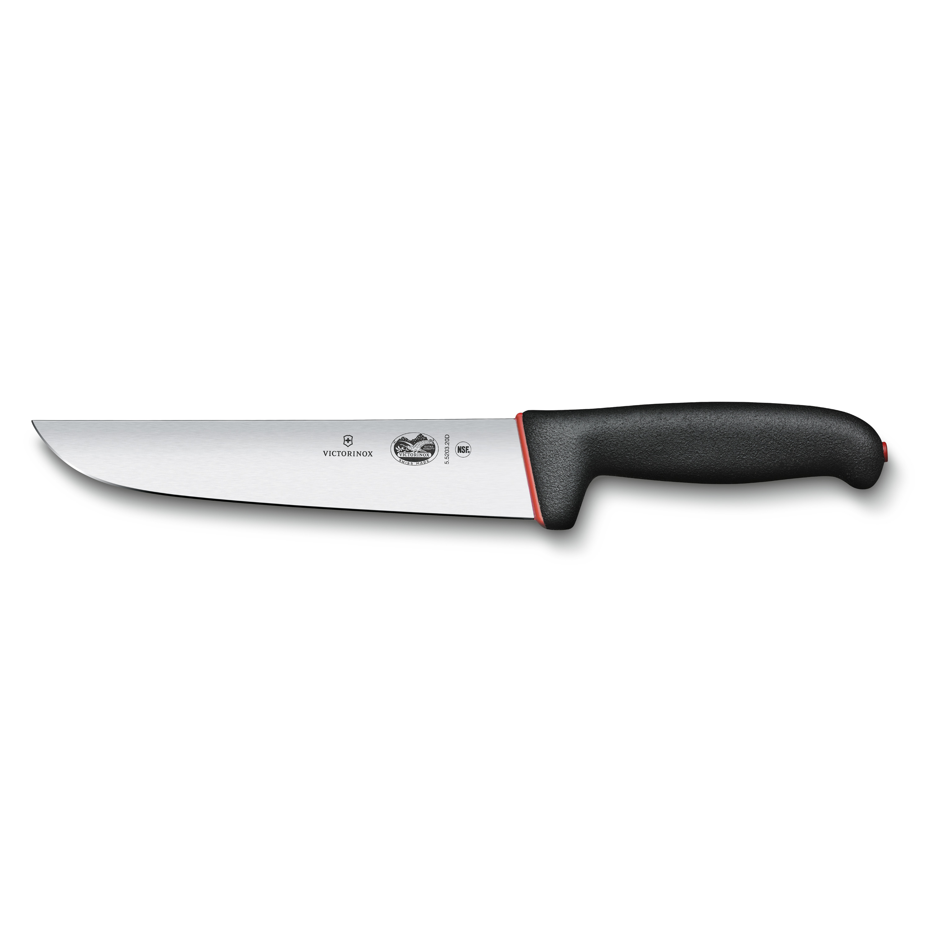 Victorinox Nůž Dual Grip, slaughter knife, 20cm, straight, black/red