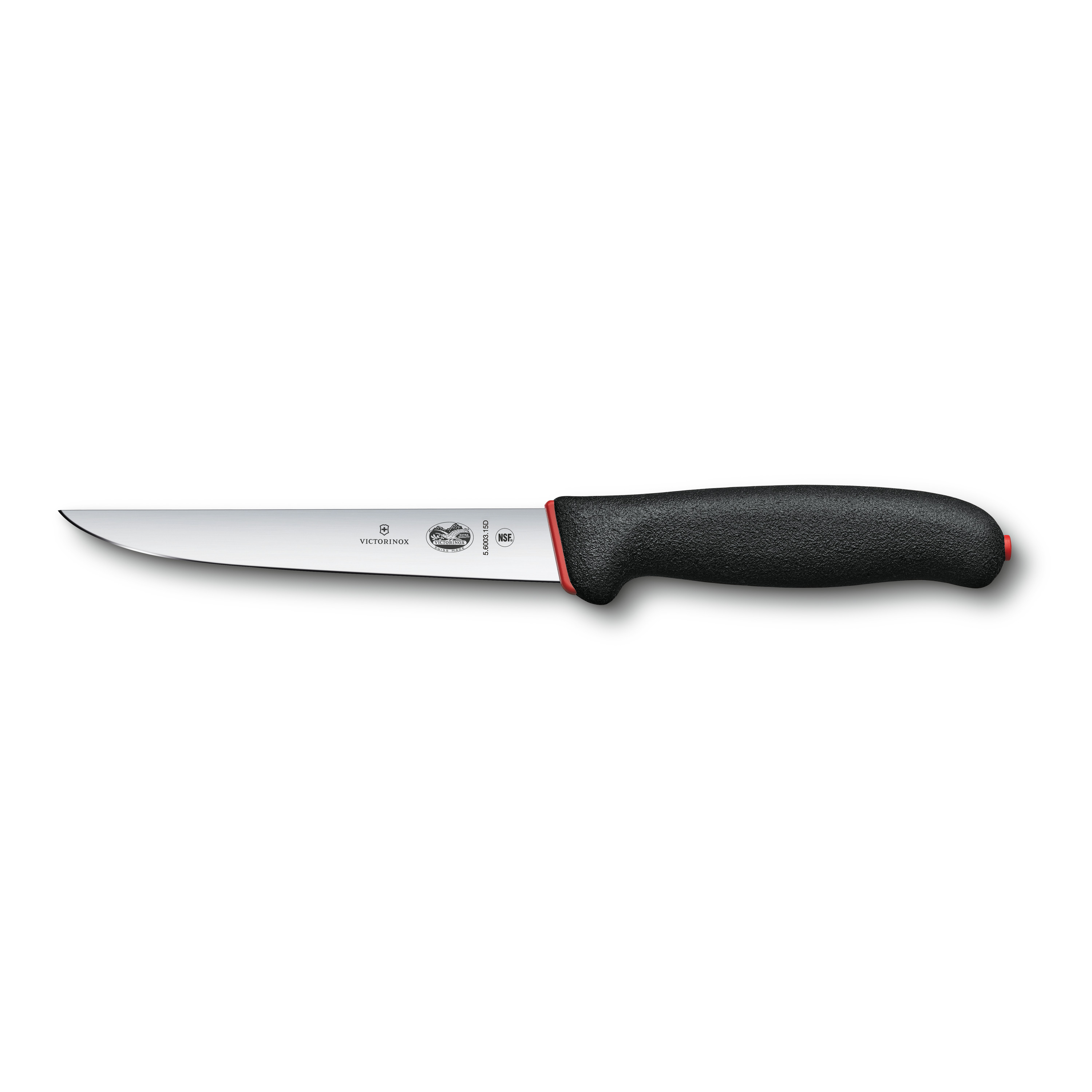 Victorinox Nůž Dual Grip, boning knife, 15cm, straight, black/red