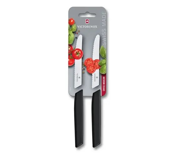 Victorinox Sada Swiss Modern (nože na rajčata), 2 ks., blister, černá