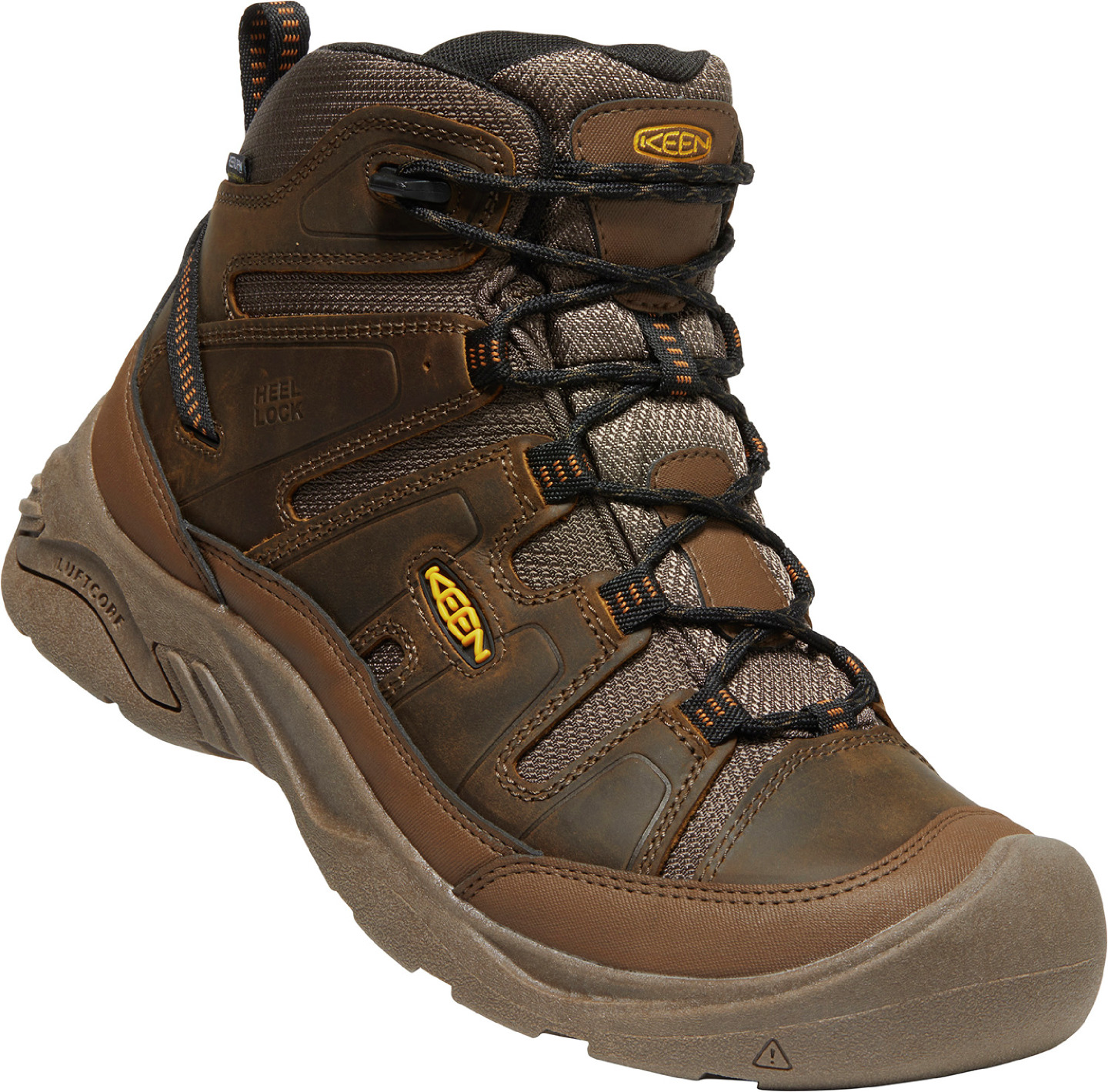 Keen Circadia Mid WP Men - black/curry Barva: black/curry, Velikost: 9,5 UK (44 EU / 28,5 cm)