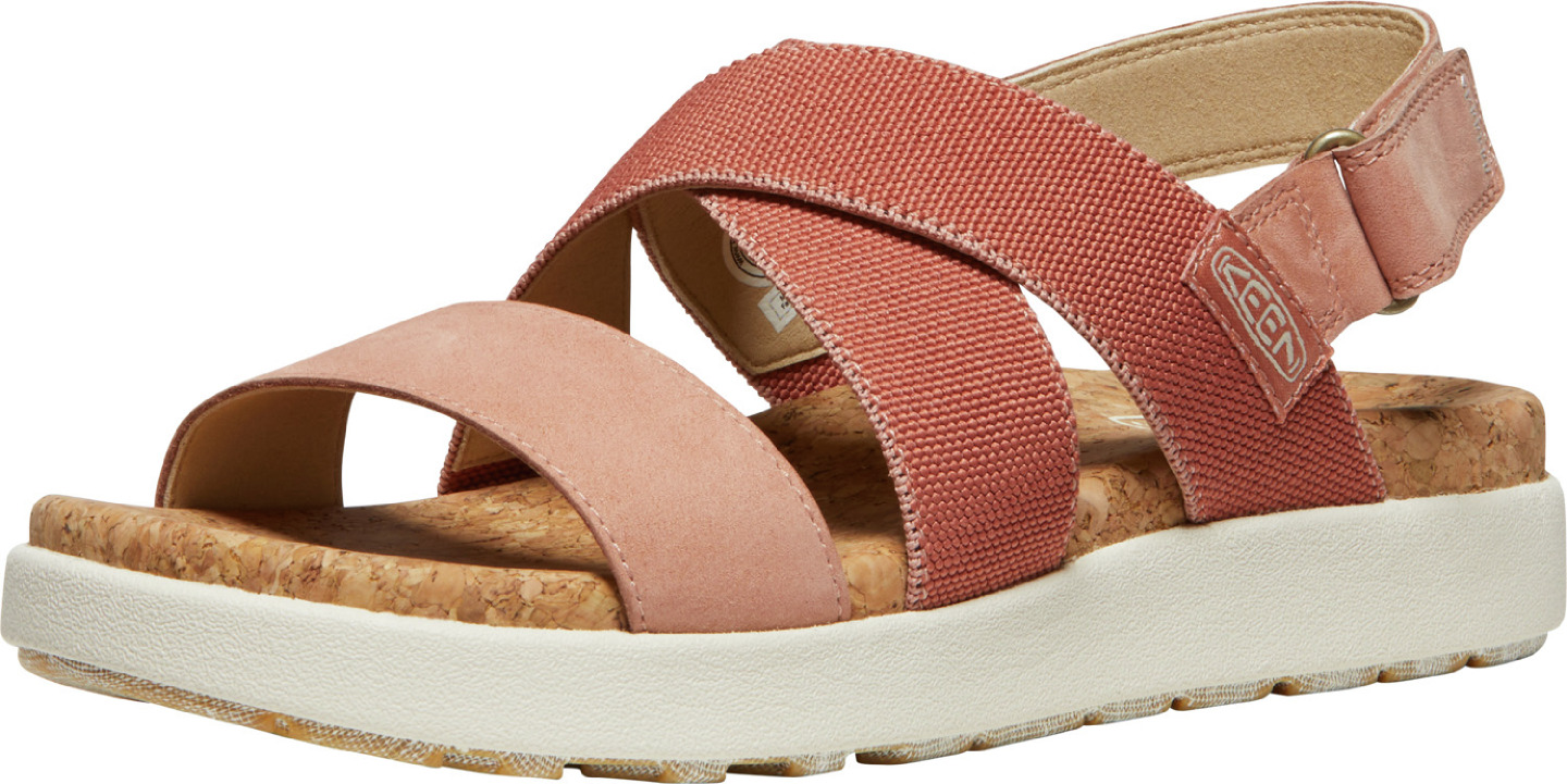 Keen Elle Criss Cross Women - baked clay/cork Barva: baked clay/cork, Velikost: 5,5 UK (38,5 EU / 25 cm)