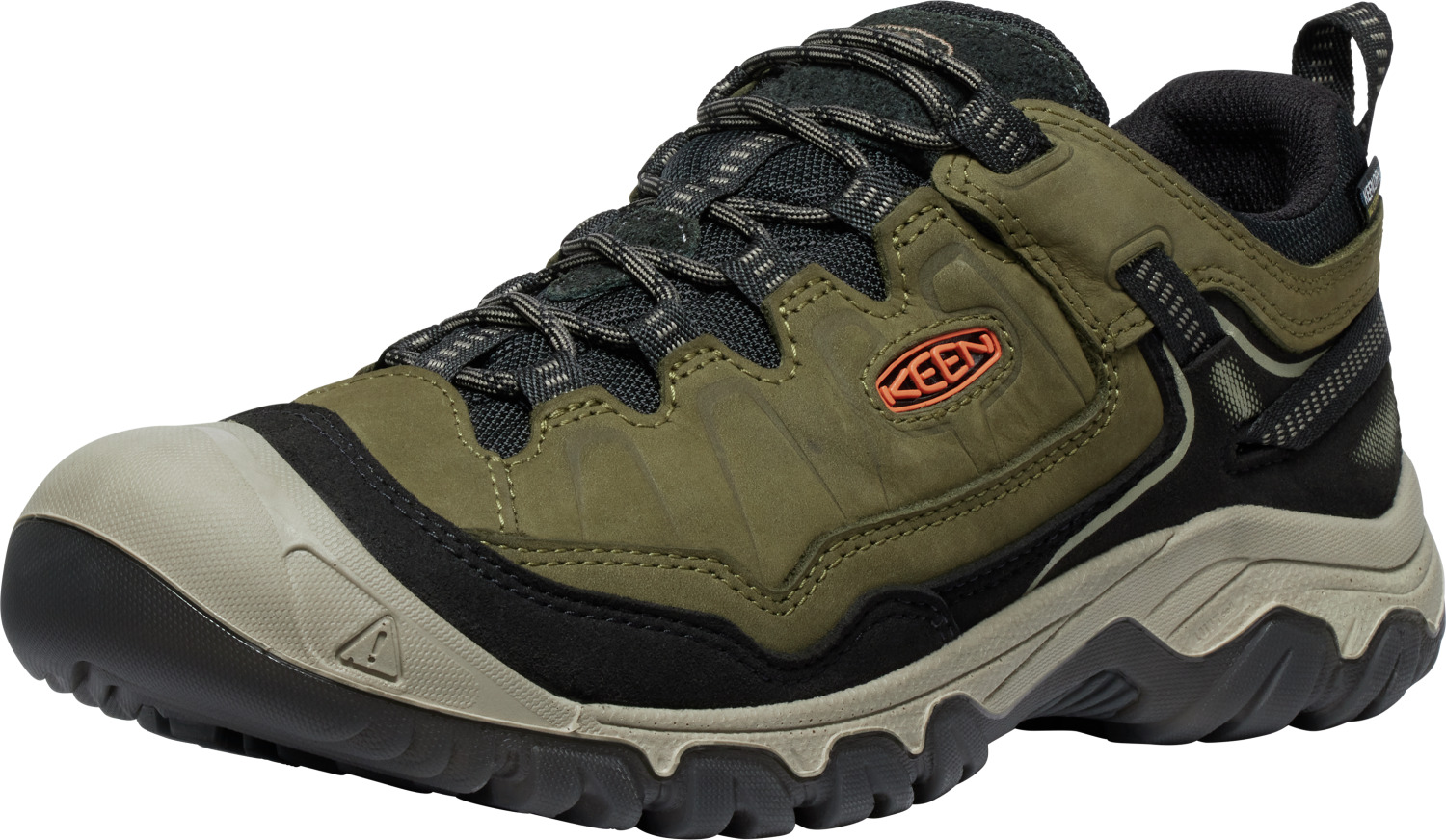 Keen Targhee IV WP Men - dark olive/gold flame Barva: dark olive/gold flame, Velikost: 8 UK (42 EU / 27 cm)