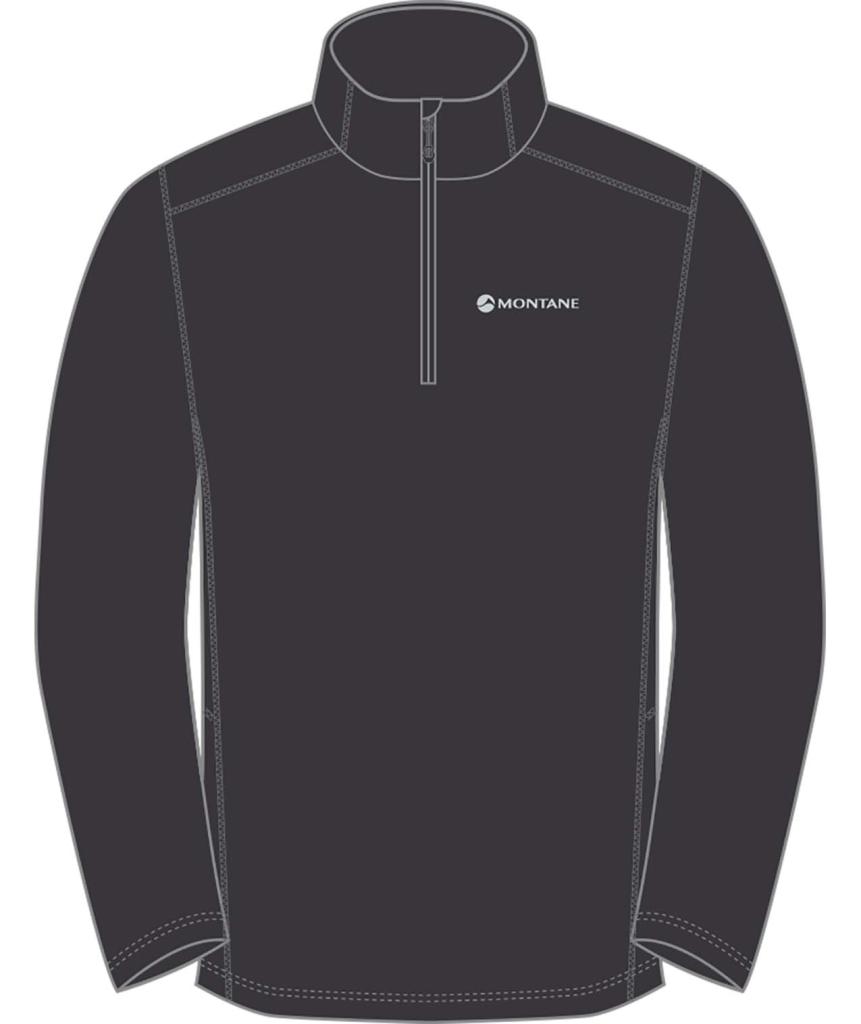 Montane pánské triko Dart Zip Neck Barva: Midnight Grey, Velikost: M