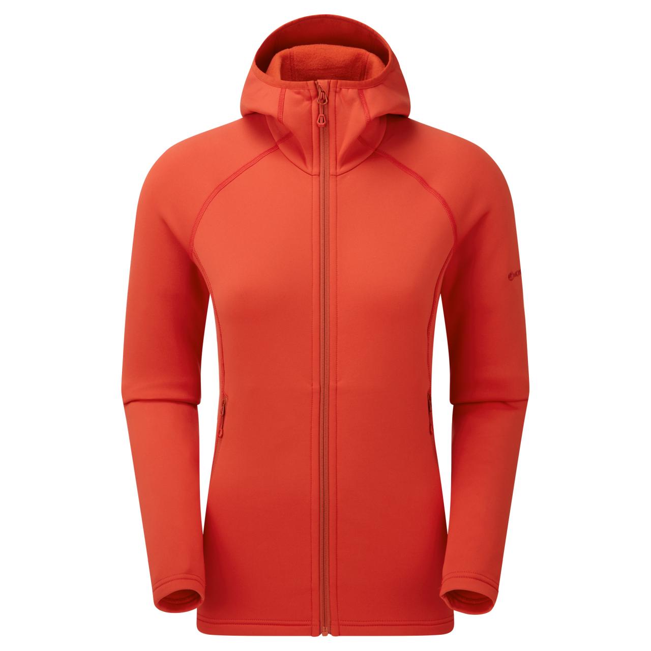 Montane dámská mikina Fem Fury Hoodie Barva: Saffron Red, Velikost: UK16/XL