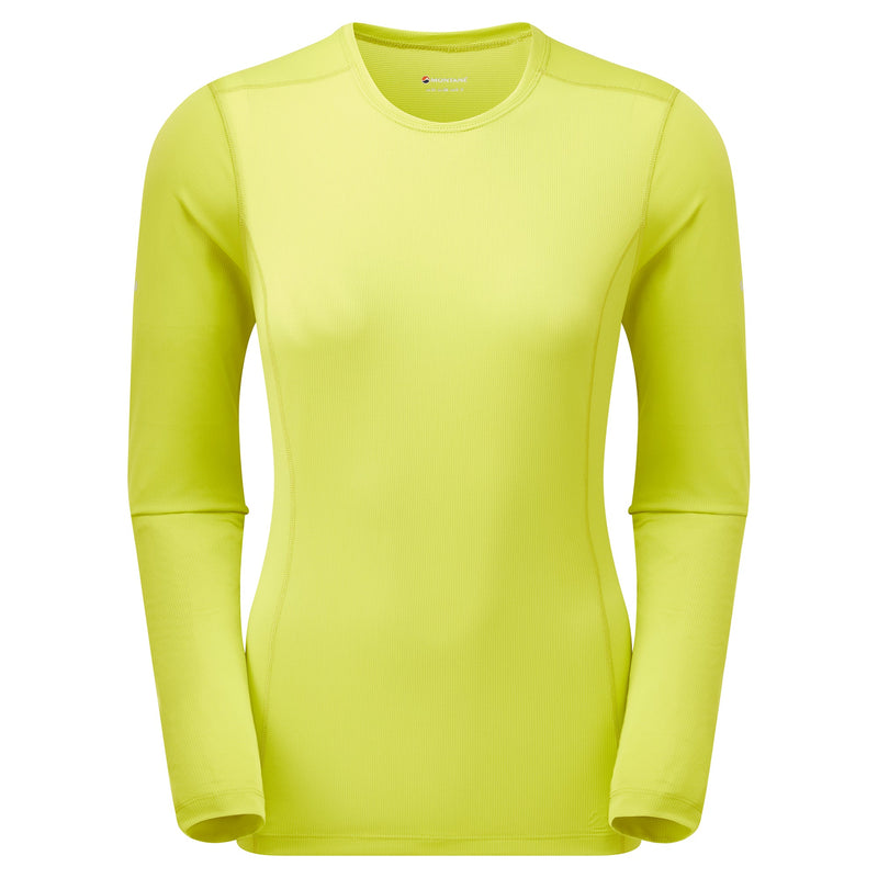 Montane dámské triko Fem Dart Lite Long Sleeve T-Shirt Barva: citrus spring, Velikost: UK16/EUR44/US12/XL