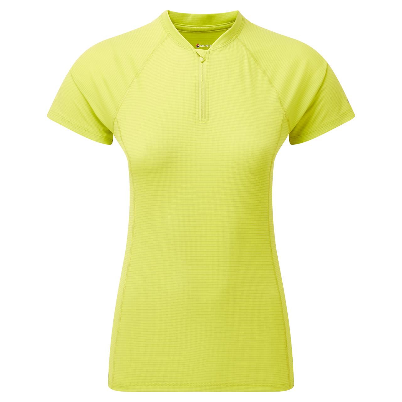 Montane dámské triko Fem Dart Nano Zip T-Shirt Barva: citrus spring, Velikost: UK10/EUR38/US6/S