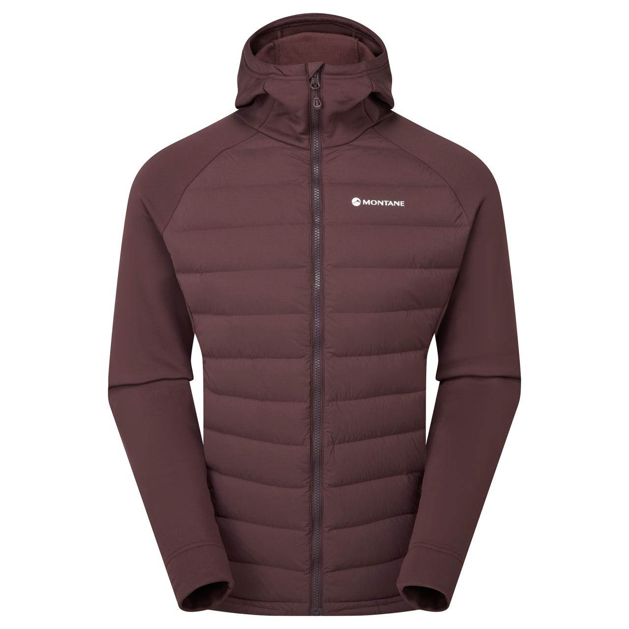 MONTANE MEN'S COMPOSITE HOODIE Barva: dark garnet, Velikost: L