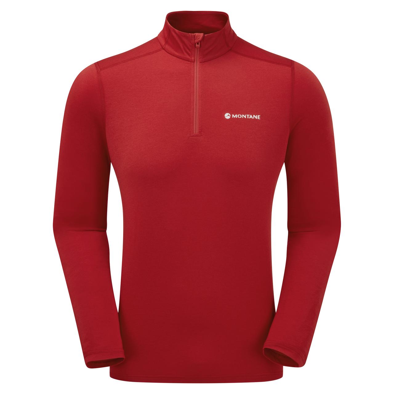 MONTANE MEN'S DART XT ZIP NECK Barva: acer red, Velikost: L