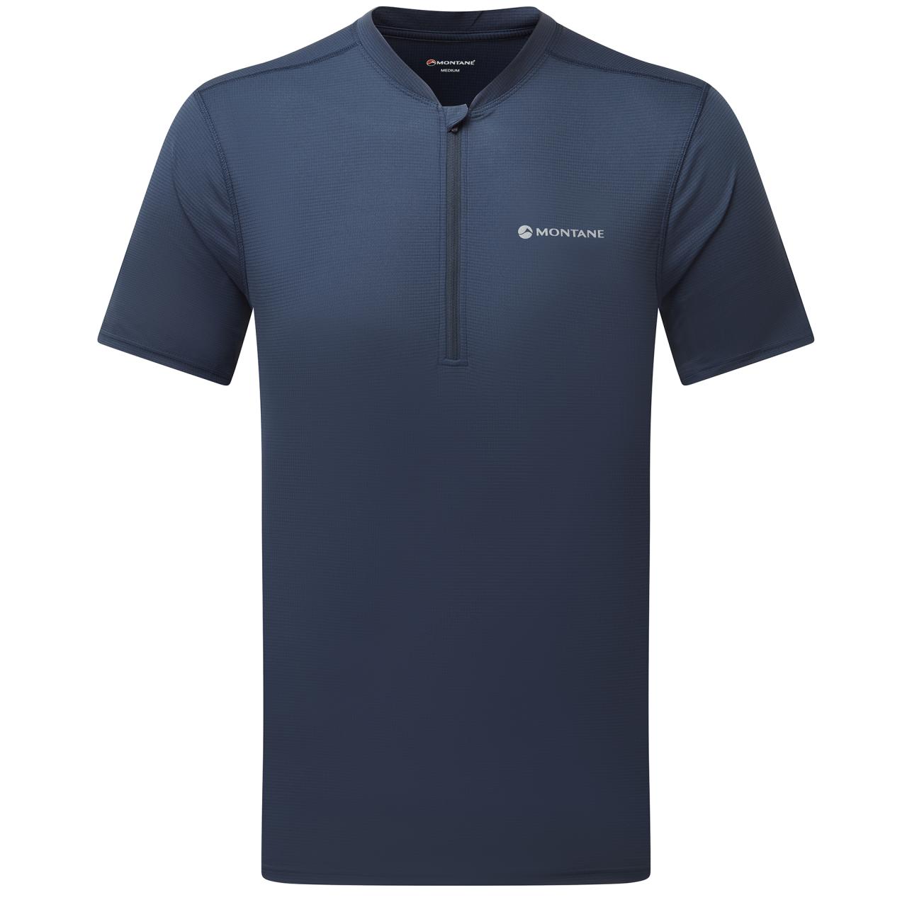 MONTANE MEN'S DART NANO ZIP T-SHIRT Barva: Eclipse Blue, Velikost: XS