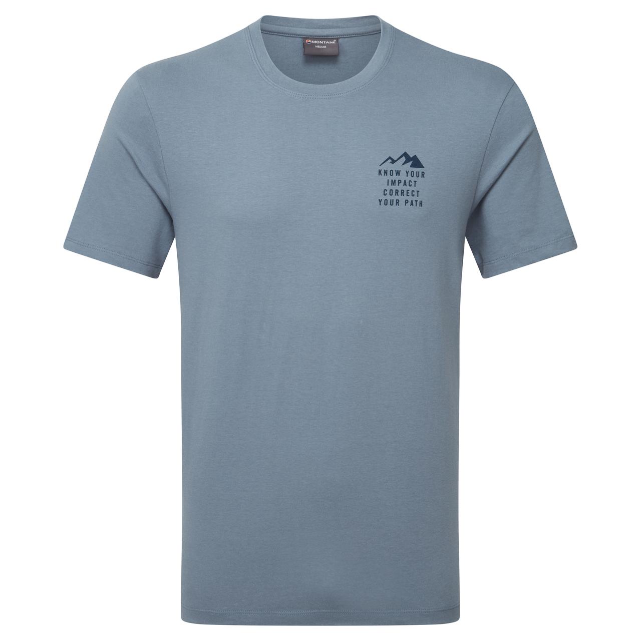 MONTANE MEN'S IMPACT COMPASS TEE Barva: stone blue, Velikost: XS