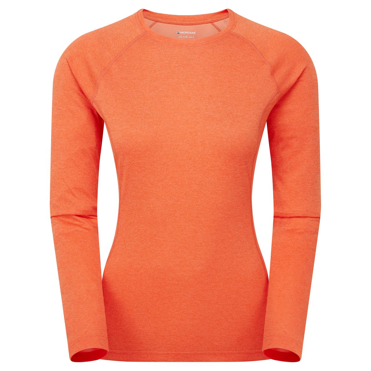 MONTANE WOMEN'S DART LONG SLEEVE T-SHIRT Barva: tigerlily, Velikost: UK16/EUR44/US12/XL