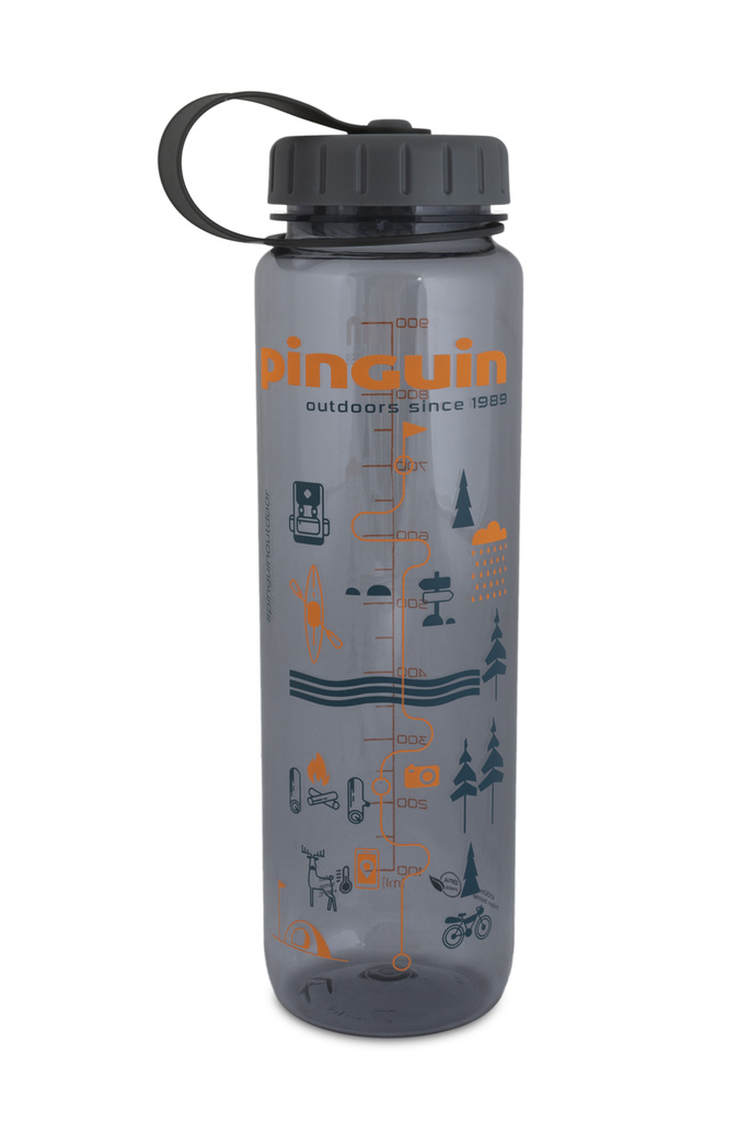 Pinguin láhev Tritan Slim Bottle 1L Barva: šedá