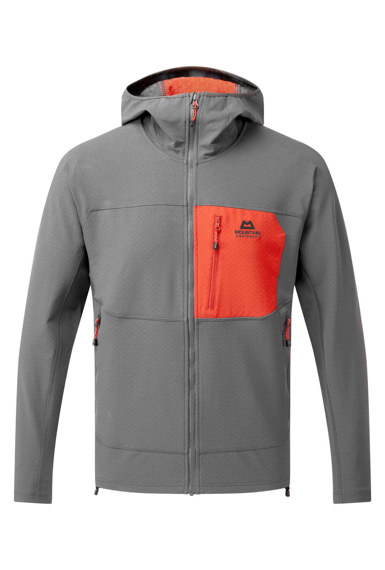 Mountain Equipment Arrow Hooded Jacket Men'S Barva: Anvil Grey/Redrock, Velikost: L