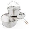 GSI Outdoors sada nádobí Glacier Stainless Troop Cookset 5l + 8,5l