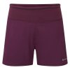 Montane dámské kraťasy Fem Slipstream Twin Skin Shorts (Barva Saskatoon Berry, Velikost UK16/US12/EUR44/XL)