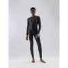 Craft triko CORE Wool Merino LS Wmn (Barva černá, Velikost XXL)