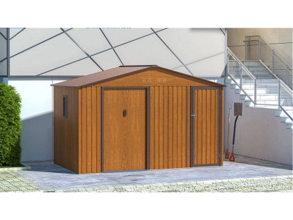 Zahradní domek FALCON 340x194 cm Walnut oak brown 5