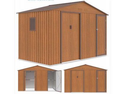 Zahradní domek FALCON 340x194 cm Walnut oak brown 7