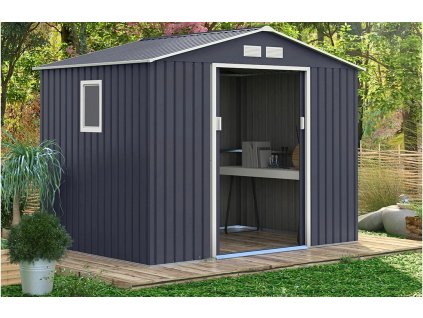 Zahradní domek HUDSON 277x202cm Cold Grey 2