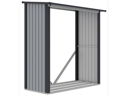 Zahradní dřevník DENVER 182x89x190 cm, light grey 4