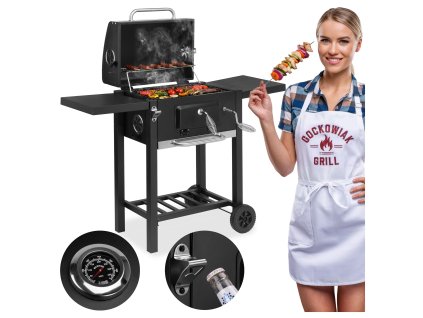 Grill weglowy ogrodowy CARBON czarny